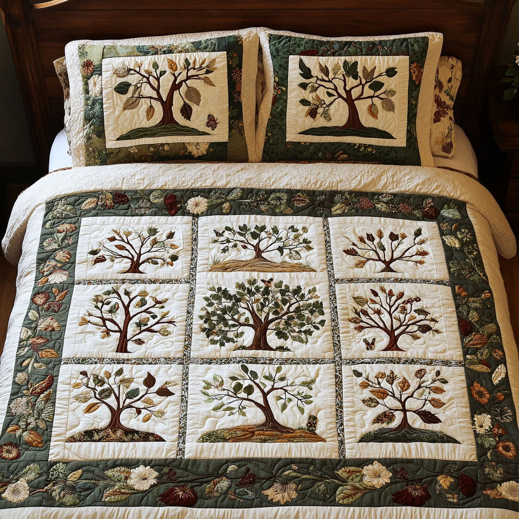 Tree In Forest WY1302123CL Quilted Bedding Set