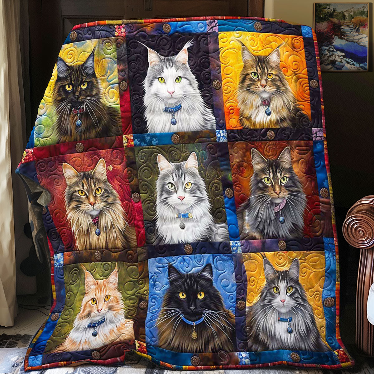 Maine Coon Album WP1408012CL Quilt Blanket