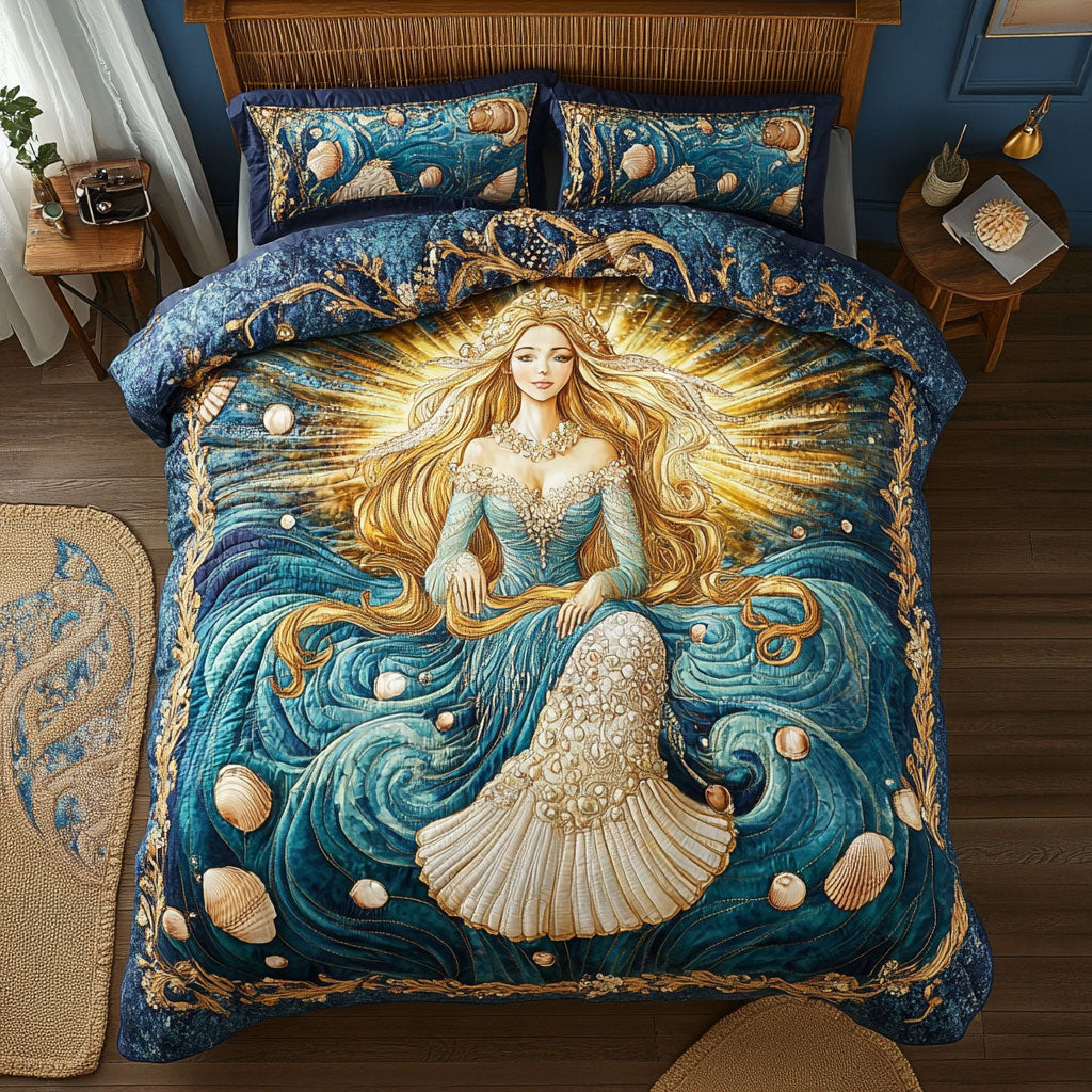 Ethereal Sea Goddess WT2702031CL Quilted Bedding Set