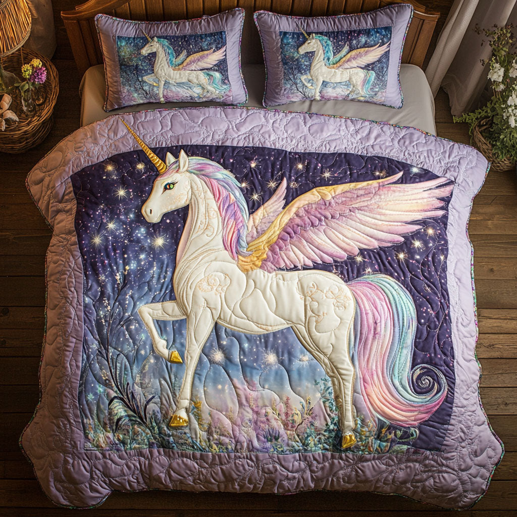 Winged Unicorn WT1901017CL Quilted Bedding Set