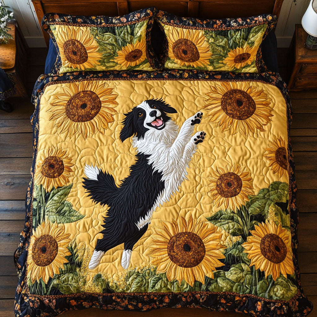 Bog In Sunflower Garden WY1302068CL Quilted Bedding Set