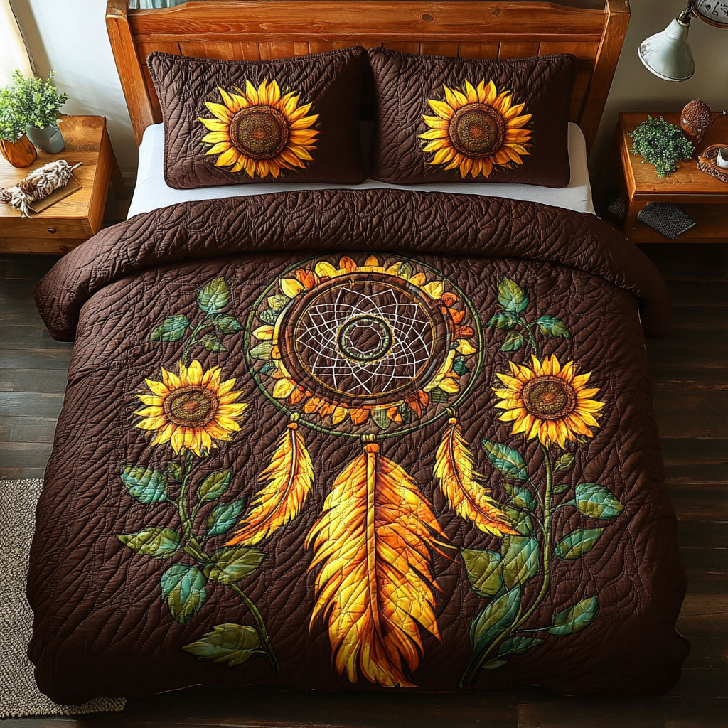 Dreamcatcher In Sunflower Garden WY0802036CL Duvet Cover Set
