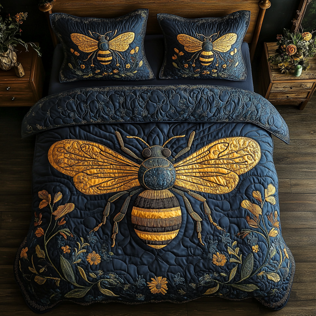 Queen Bee XR1402004CL Quilted Bedding Set