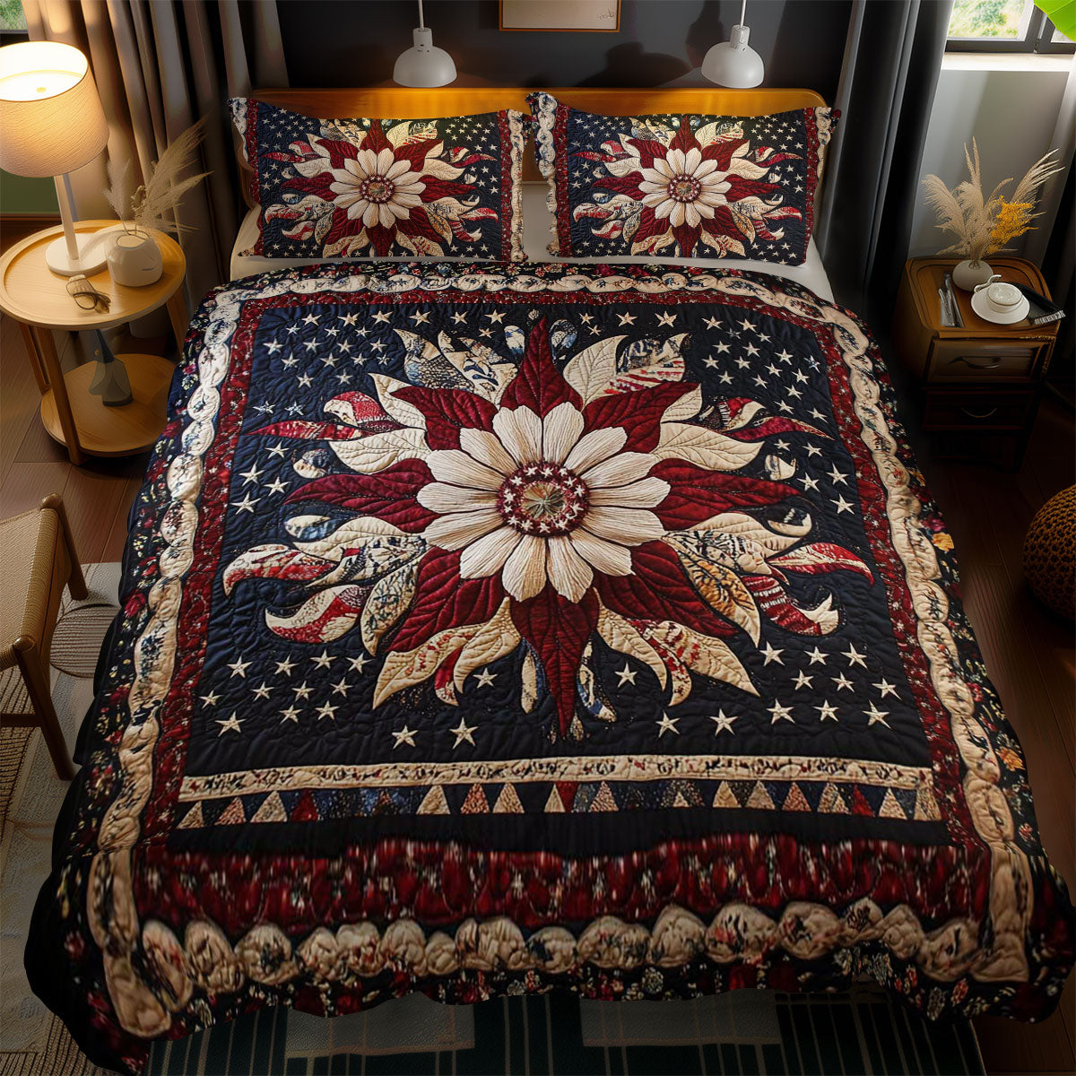 Heritage Flower WN0702077CL Duvet Cover Set