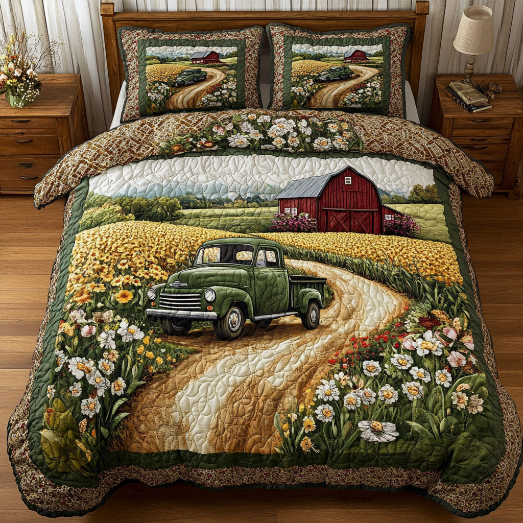 Truck In Village WY0602056CL Duvet Cover Set