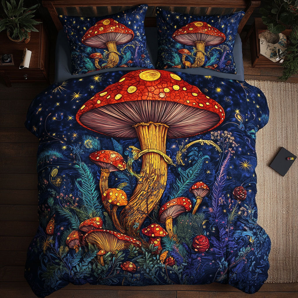 Mushroom WY1402102CL Quilted Bedding Set