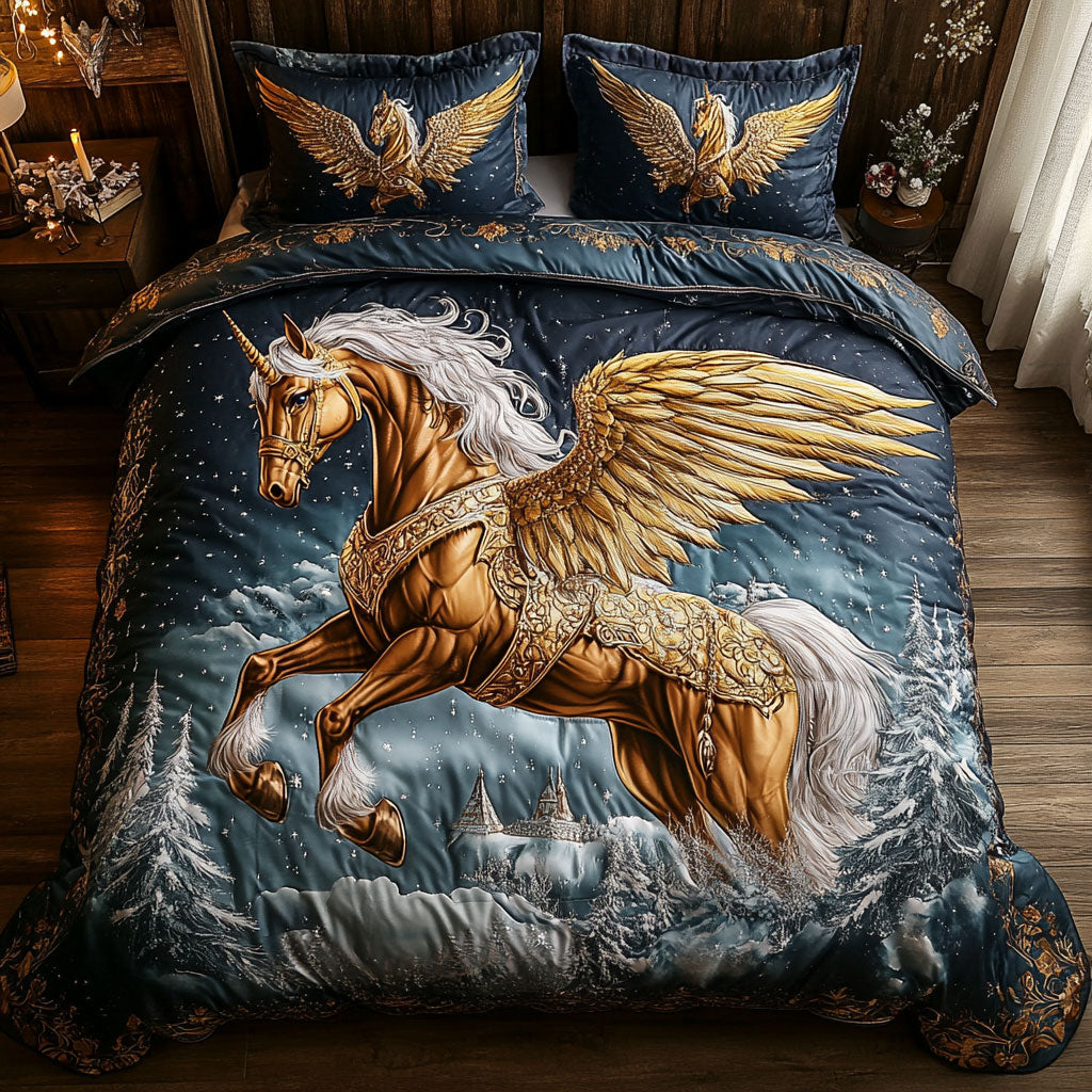 Winged Pegasus WT1901012CL Quilted Bedding Set