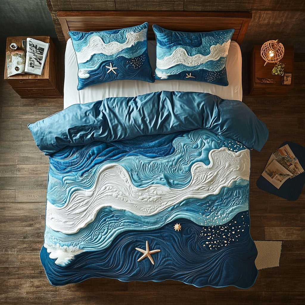 Beach WY1402006CL Quilted Bedding Set