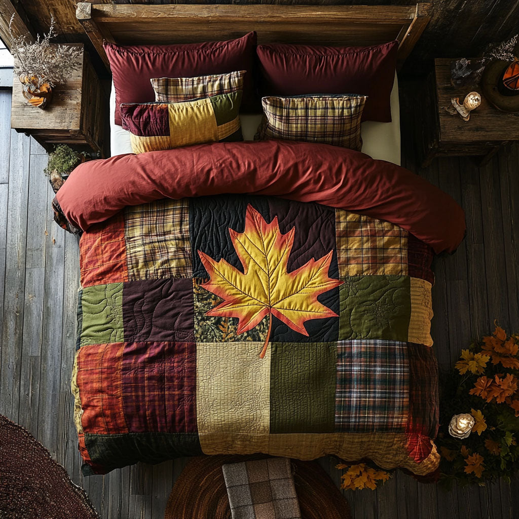 Autumn Maple WX2402003CL Quilted Bedding Set