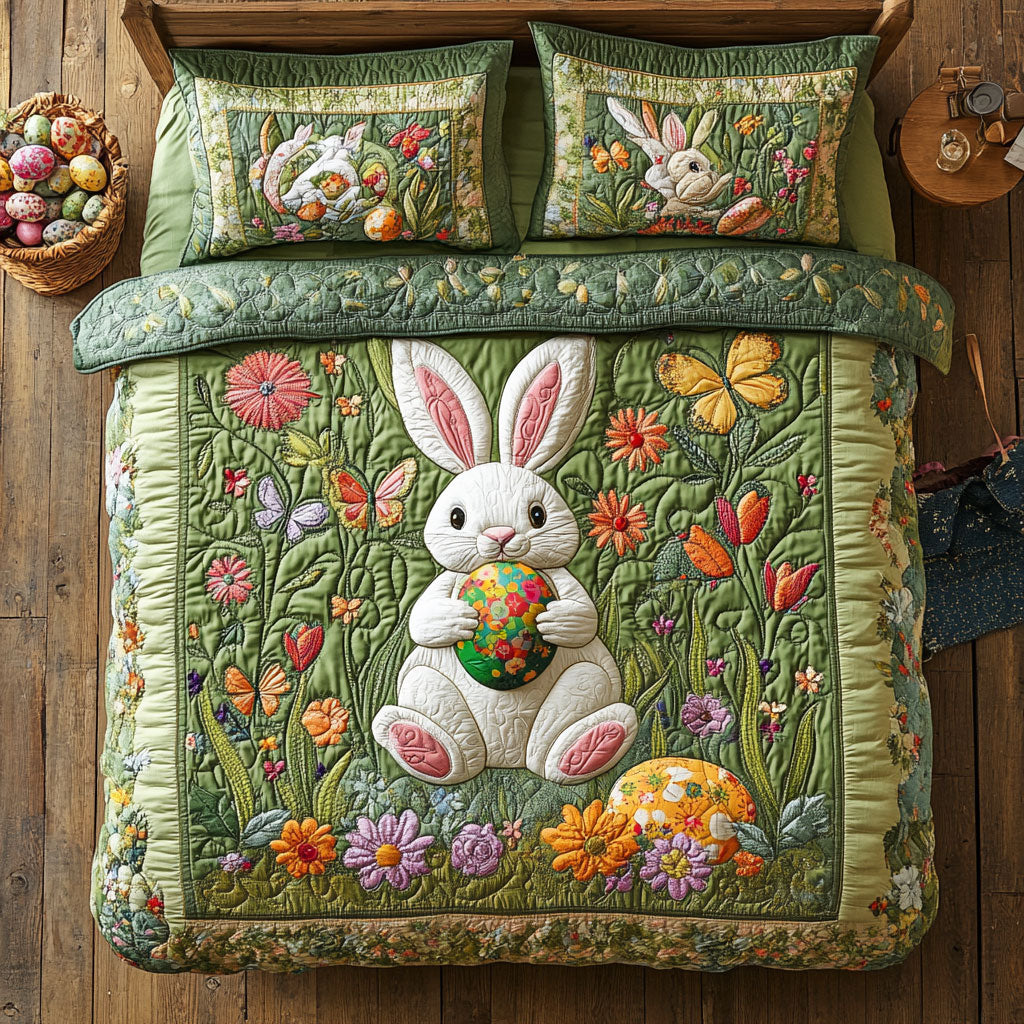 Cute Bunny WX1302437CL Quilted Bedding Set