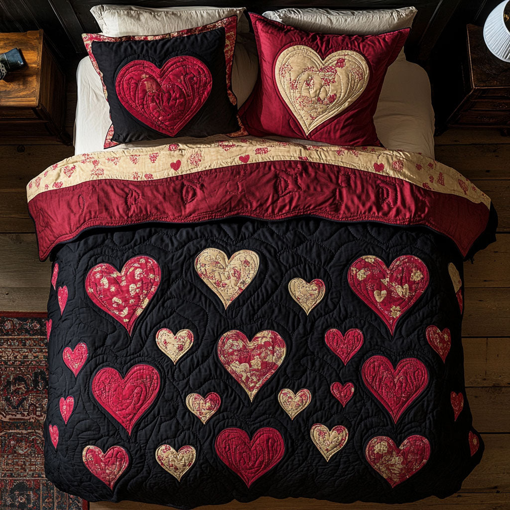 Heart Valentine WX1302462CL Quilted Bedding Set