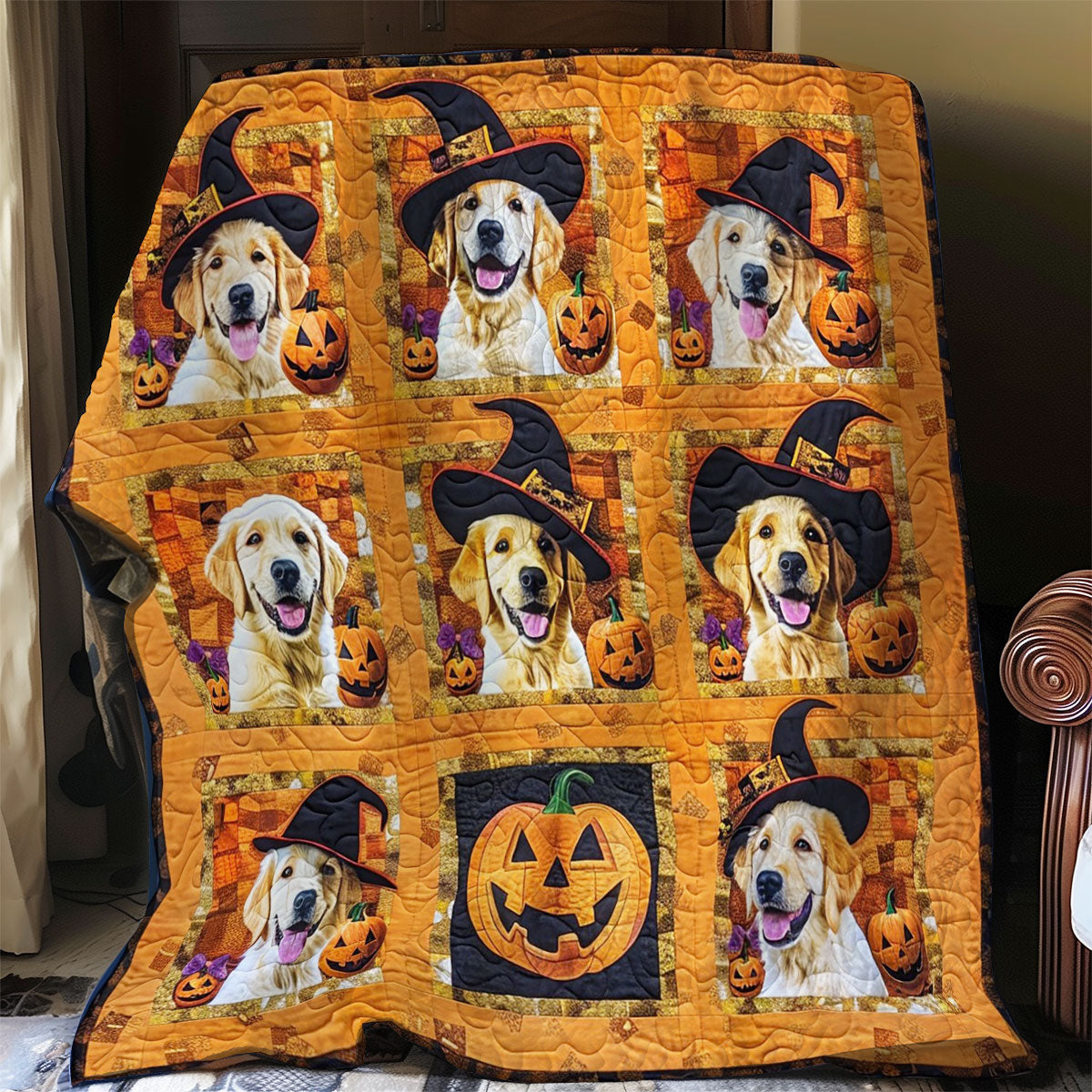 A Dog’s Halloween WO1308011CL Quilt Blanket