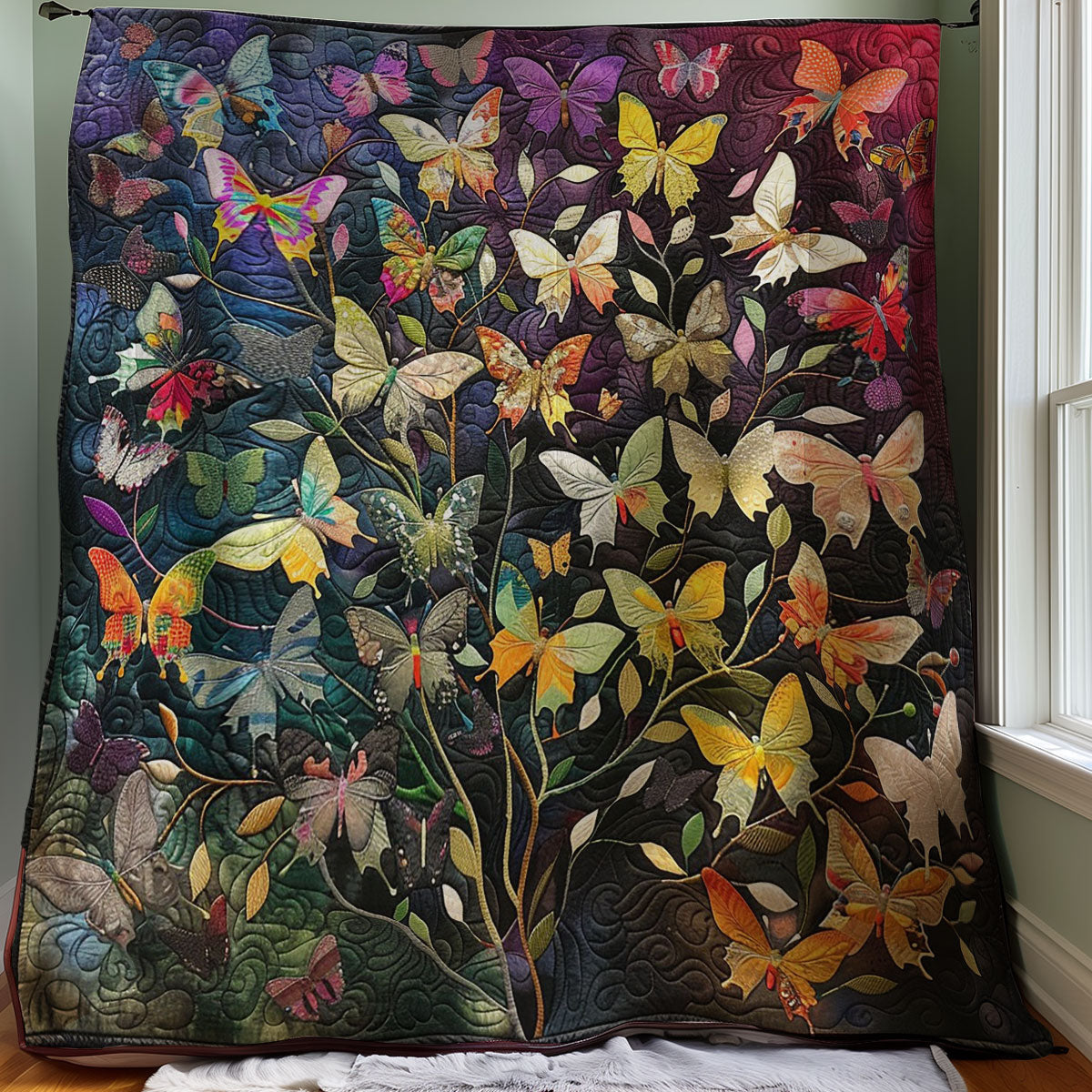 Butterflies Night WM3007001CL Quilt Blanket