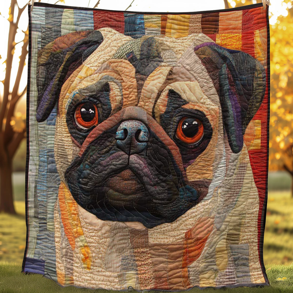 Pug Pals WN0508015CL Quilt Blanket