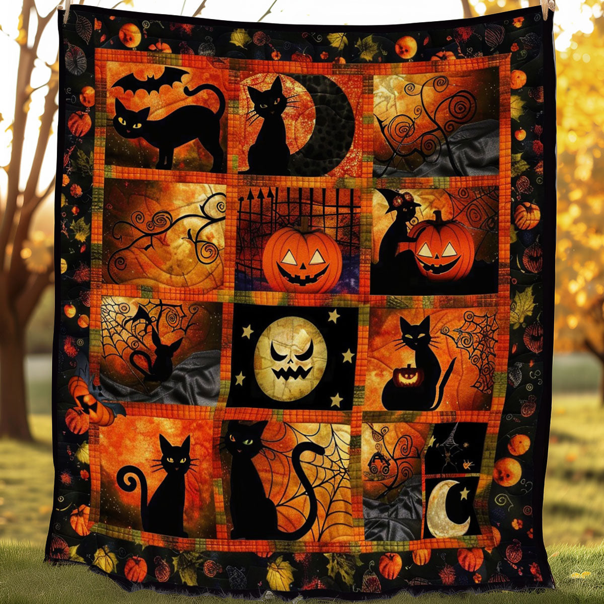 Halloween Haunt WO0808053CL Quilt Blanket