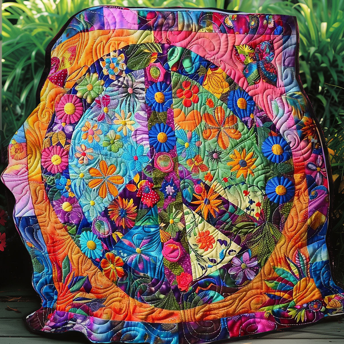 Peace Symbol WO0808007CL Quilt Blanket