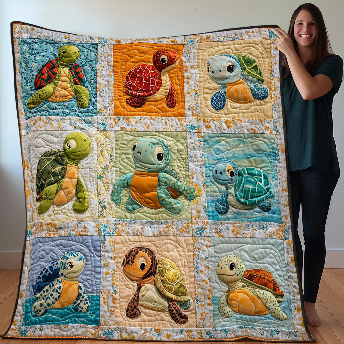 Turtle Baby WO020831CL Quilt Blanket