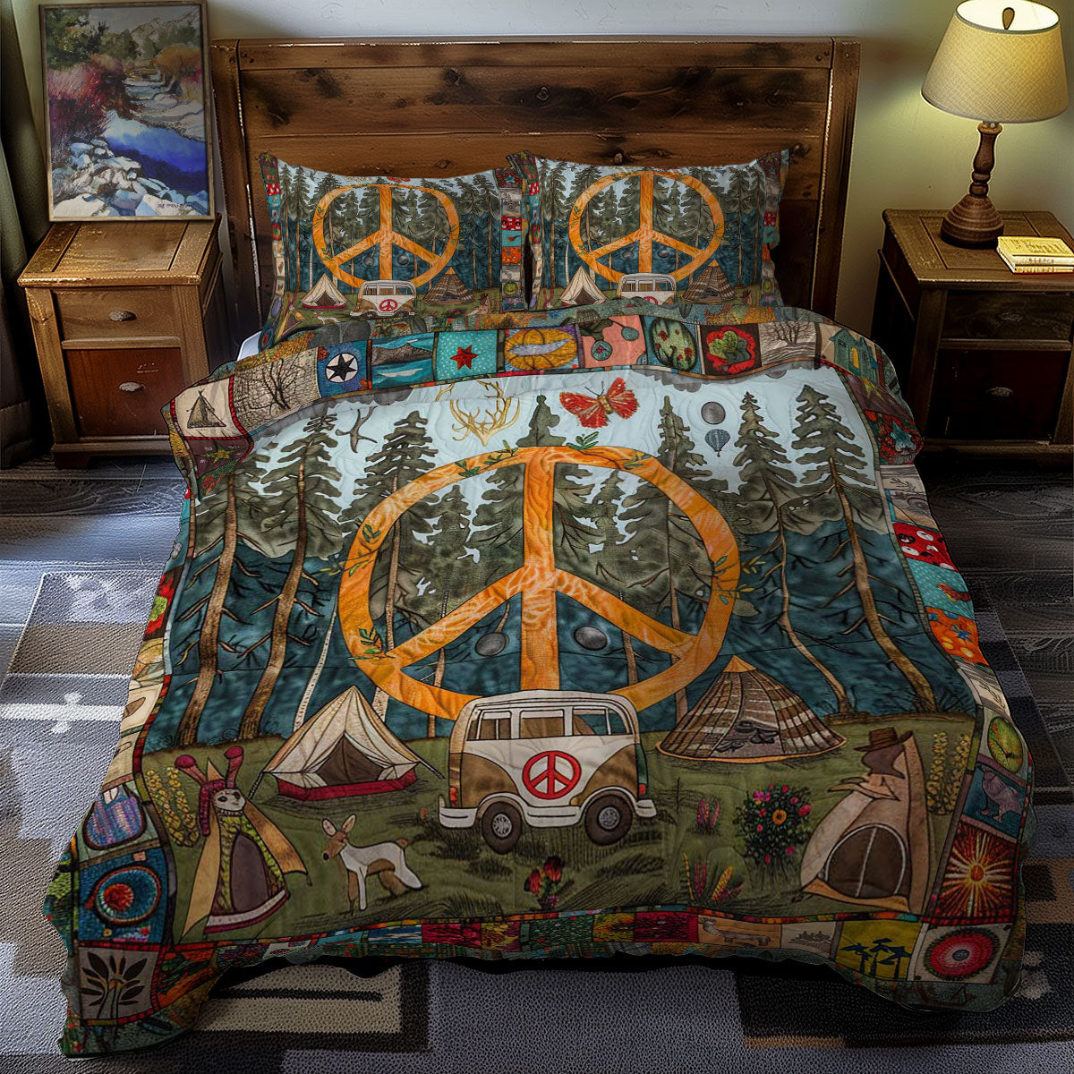 Camping WJ0406020CL Quilted Bedding Set