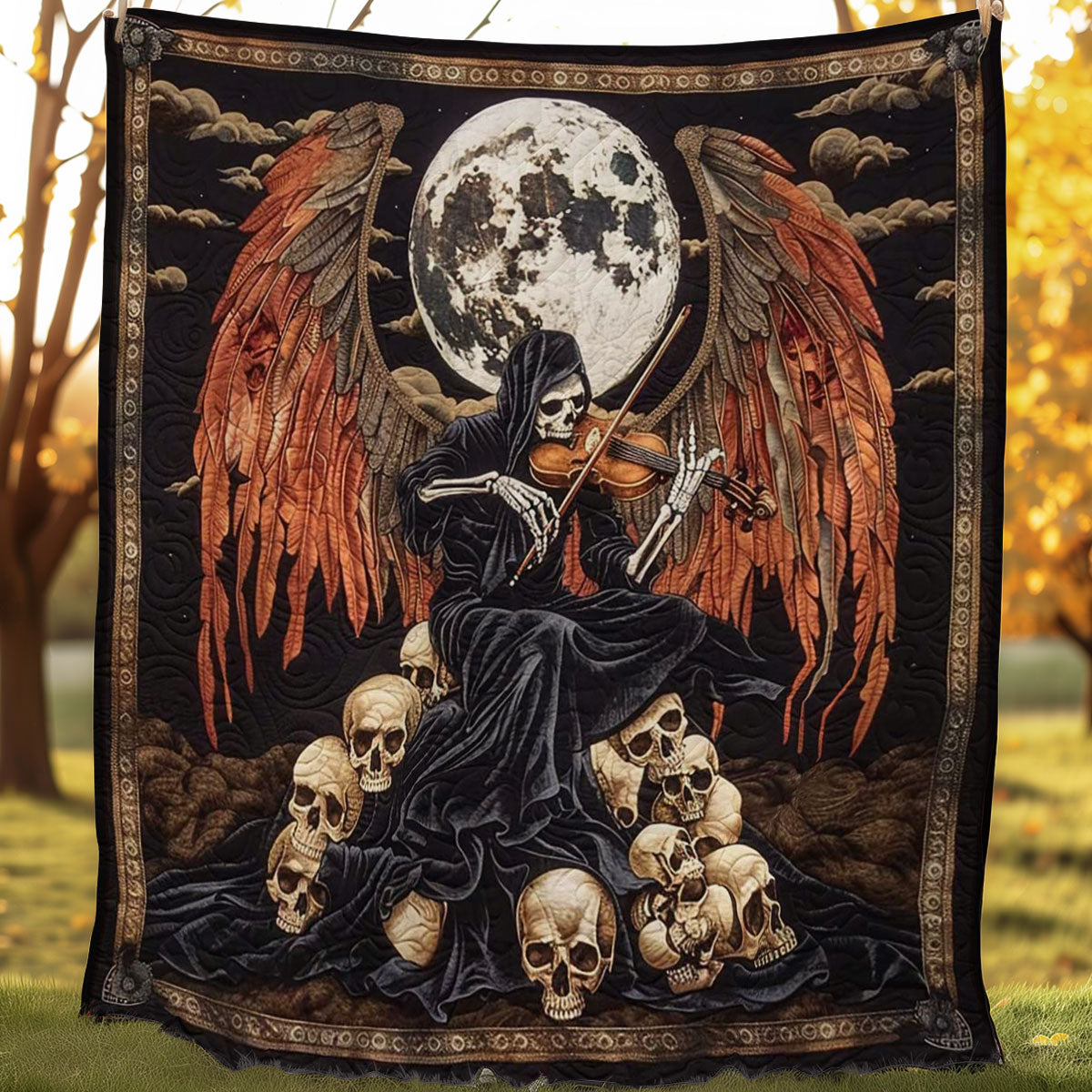 Abyssal Boneplayer WN0908088CL Quilt Blanket