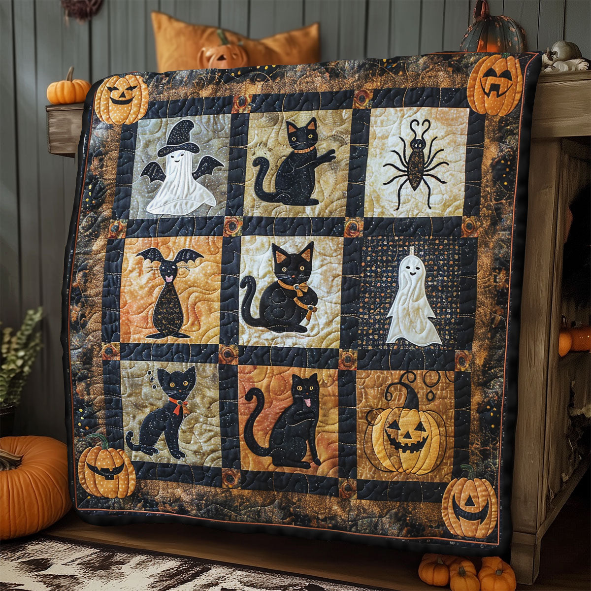 Spooky Halloween Collection SR2108034CL Quilt Blanket