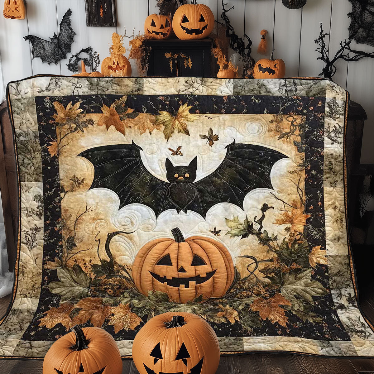 Bat's Halloween WN0308004CL Quilt Blanket