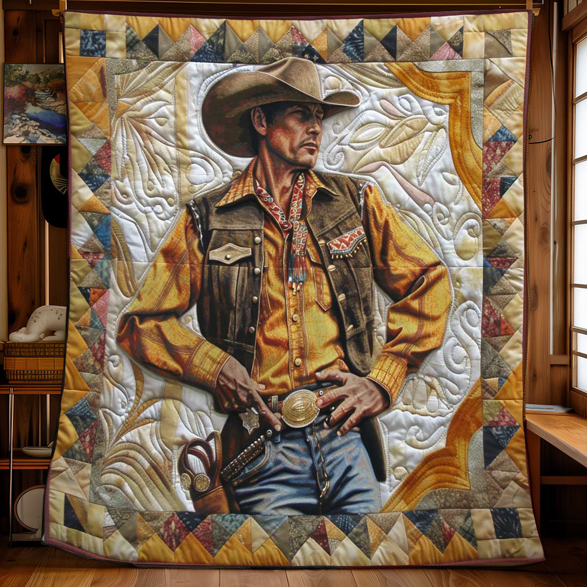 Brave Cowboy Comforter WN2108016CL Quilt Blanket