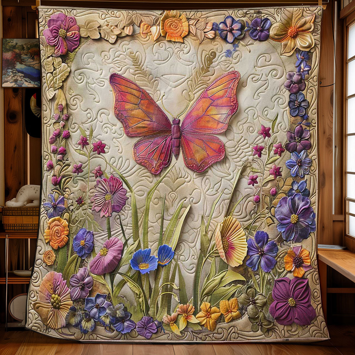 Butterfly Charm WN2108167CL Quilt Blanket