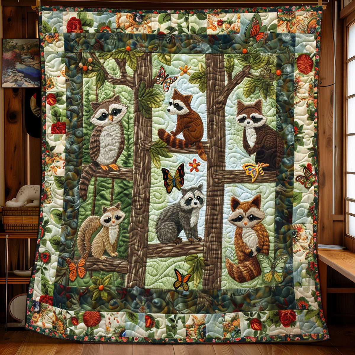 Forest Friends WN2208103CL Quilt Blanket