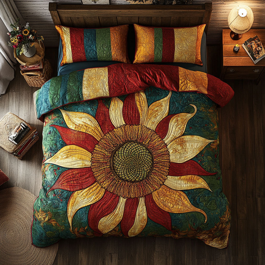 Sunflower WX1302500CL Quilted Bedding Set