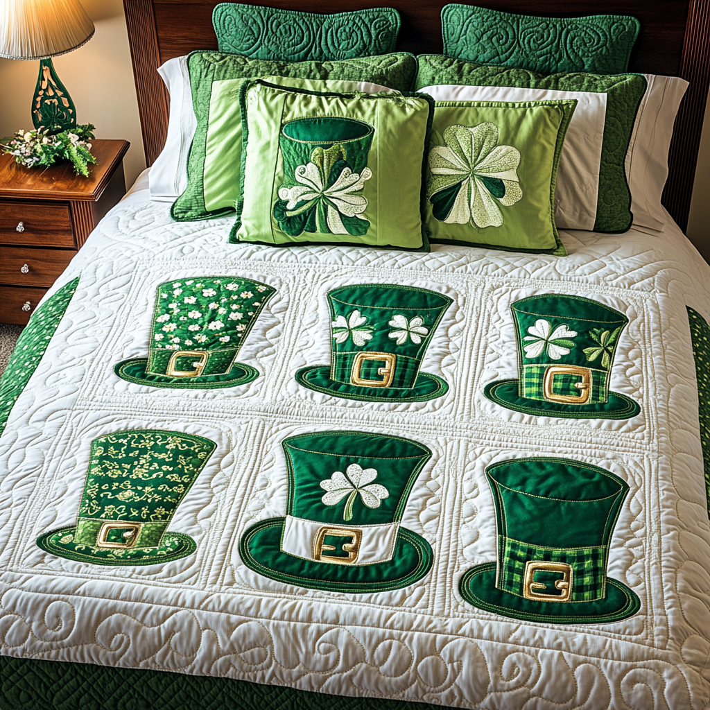 Emerald Bliss XR2101003CL Quilted Bedding Set