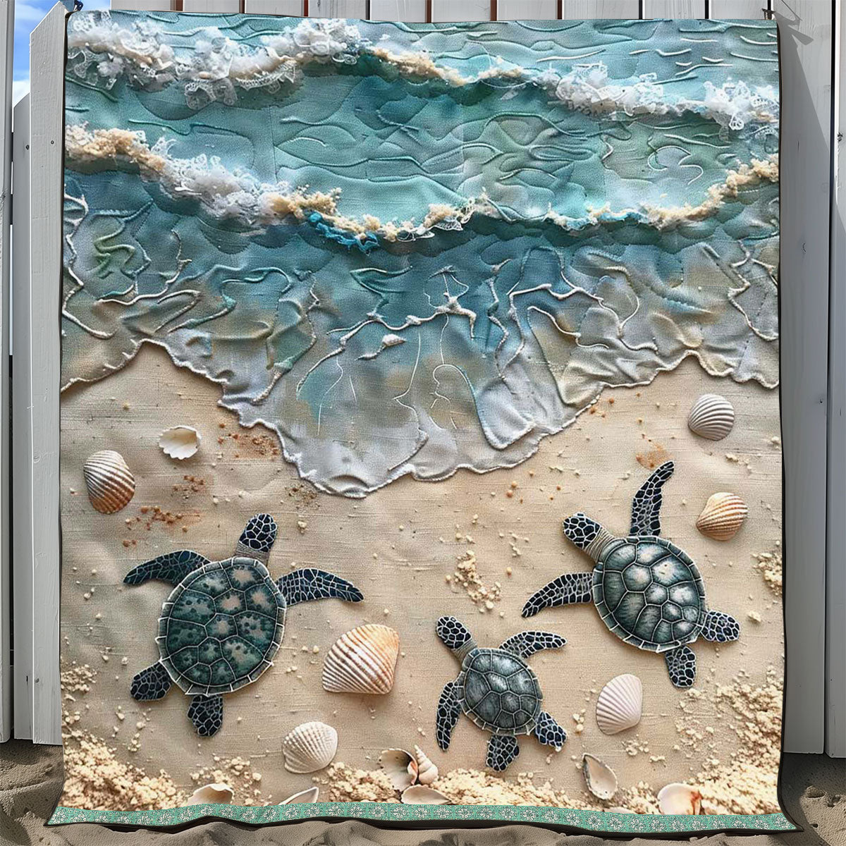 Sea Turtle WJ2908020CL Quilt Blanket