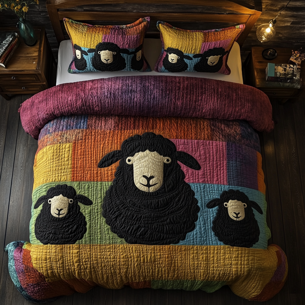 Black Sheeps XR2002003CL Quilted Bedding Set