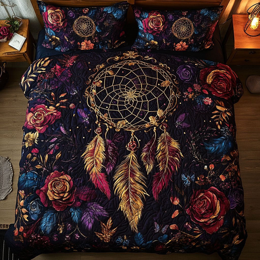 Boho Dreamcatcher WX0303007CL Quilted Bedding Set