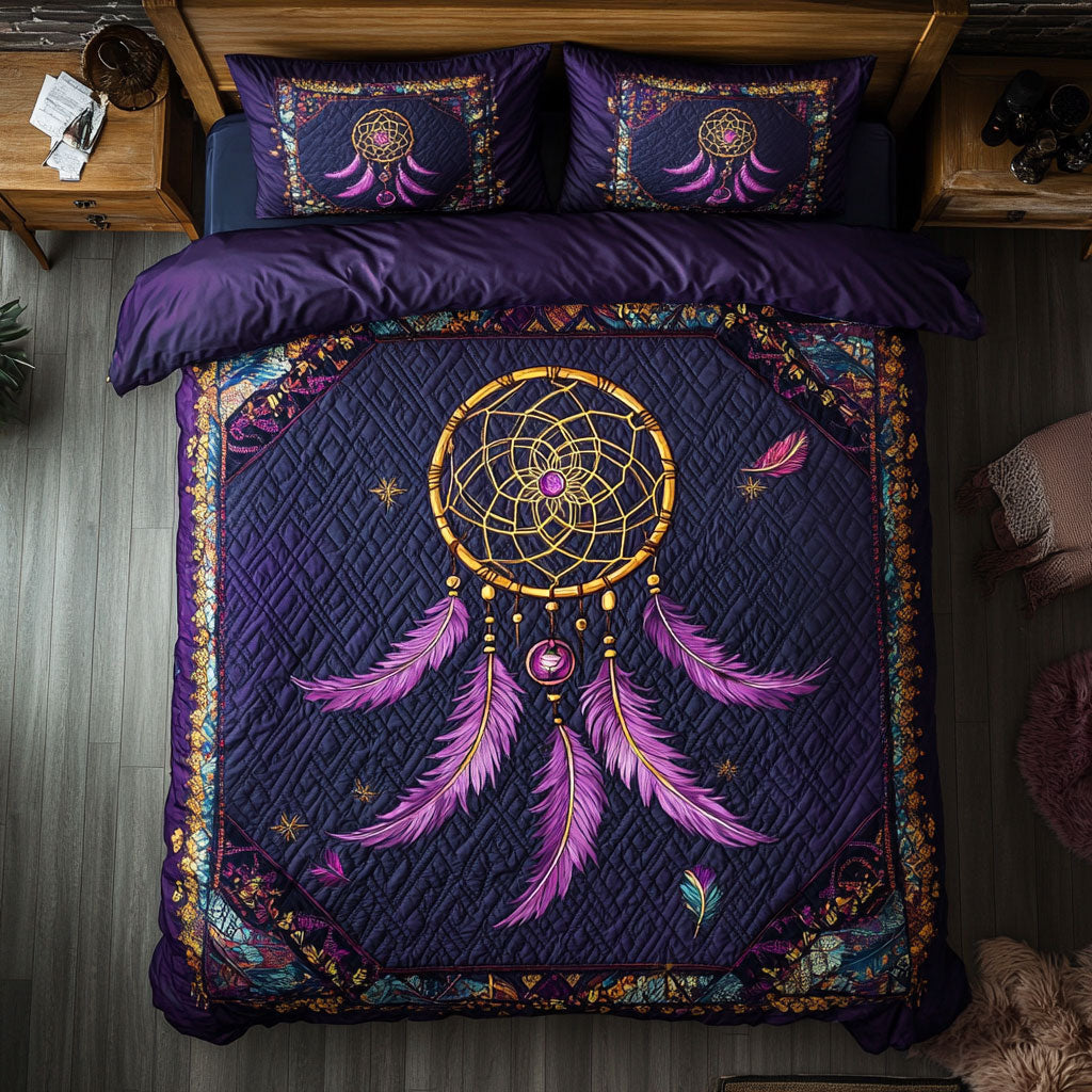 Boho Dreamcatcher WX0603016CL Quilted Bedding Set