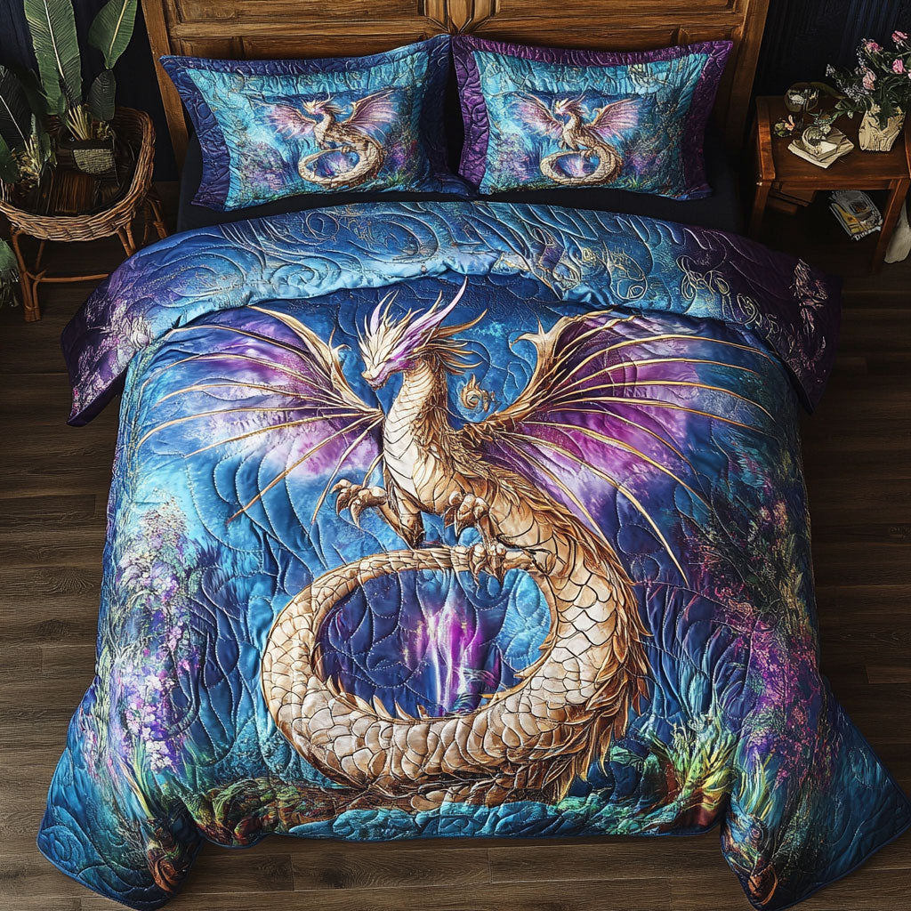 Dragon Gold WT1202006CL Quilted Bedding Set