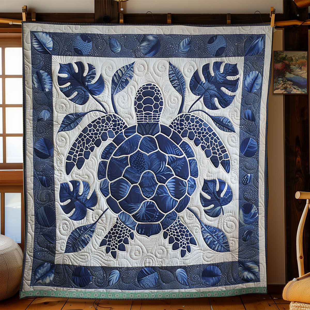 Hawaiian Turtle WN1209095CL Quilt Blanket