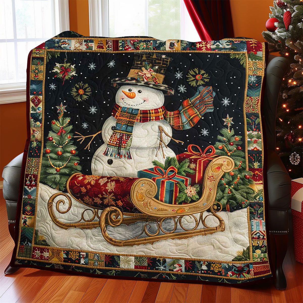 Snowman Gifts WJ2908027CL Quilt Blanket