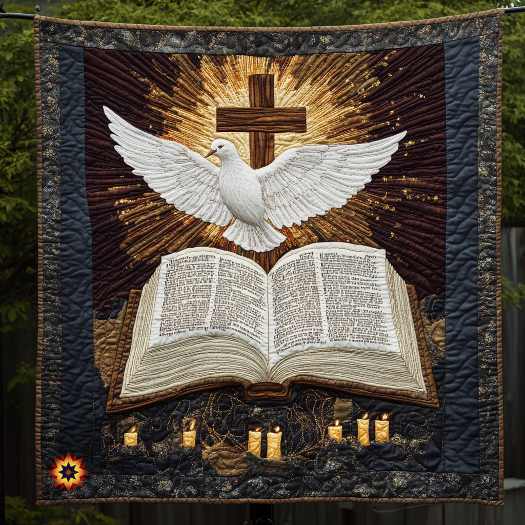 Dove And Bible WU1212006CL Quilt Blanket