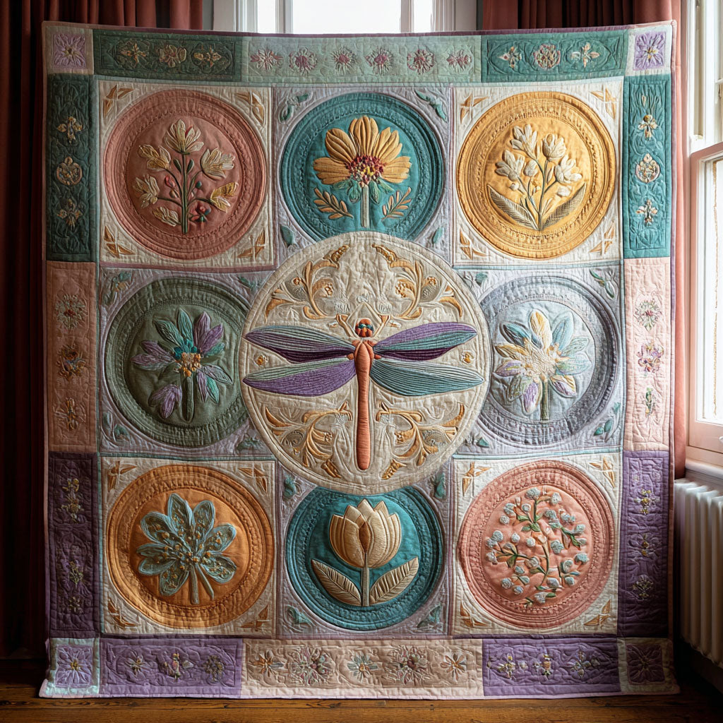 Dragonfly Petal Dream CW1308056CL Quilt Blanket