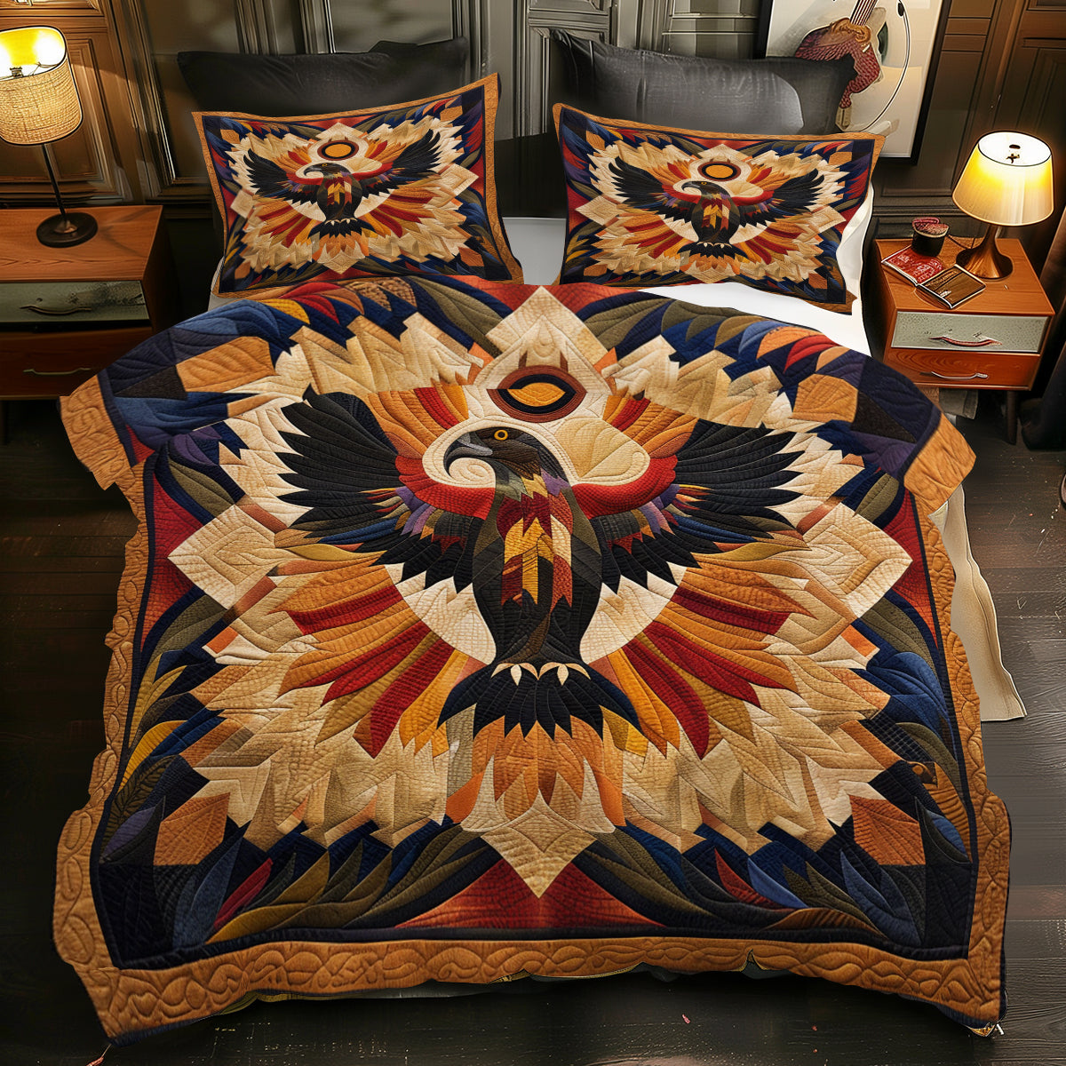 Eagle Native XR1505004CL Quilted Bedding Set