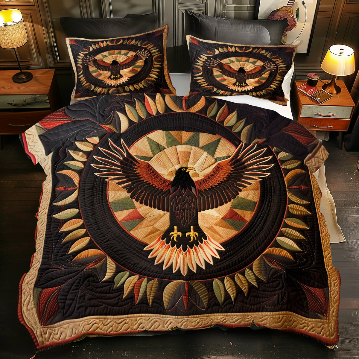 Eagle Native XR1505008CL Quilted Bedding Set