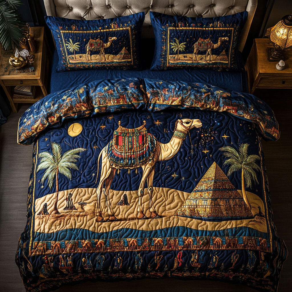 Egyptian Camel WX0703018CL Quilted Bedding Set