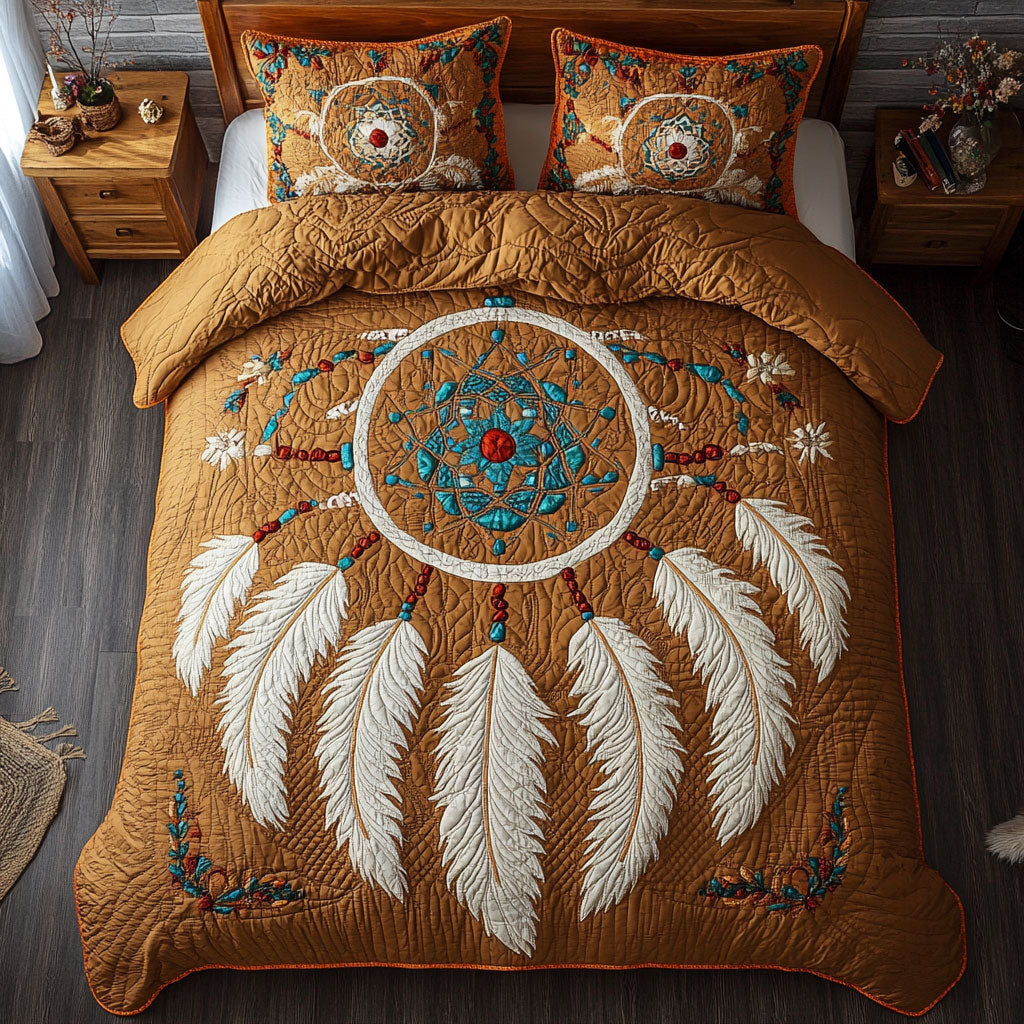Feather Dreamcatcher WY1202022CL Quilted Bedding Set