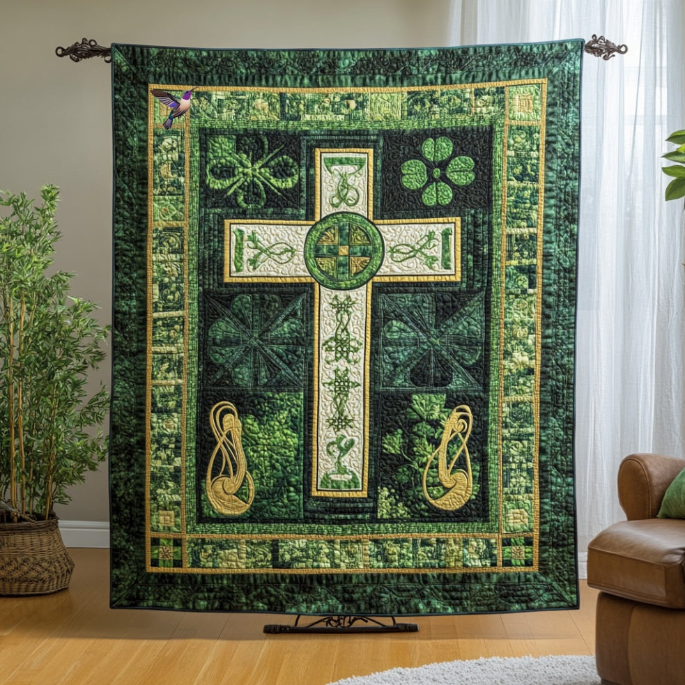 Irish Celtic Cross WU0401130CL Quilt Blanket