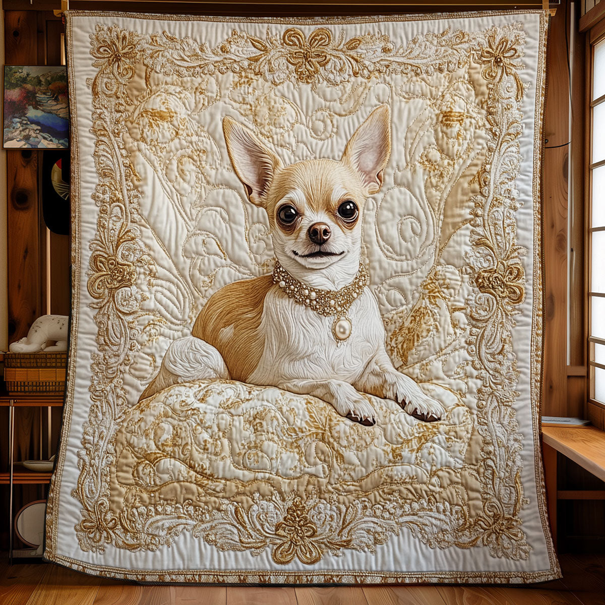 Royal Chihuahua WU0502038CL Quilt Blanket