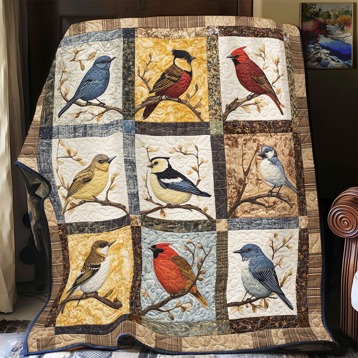 Birds WU2412010CL Quilt Blanket