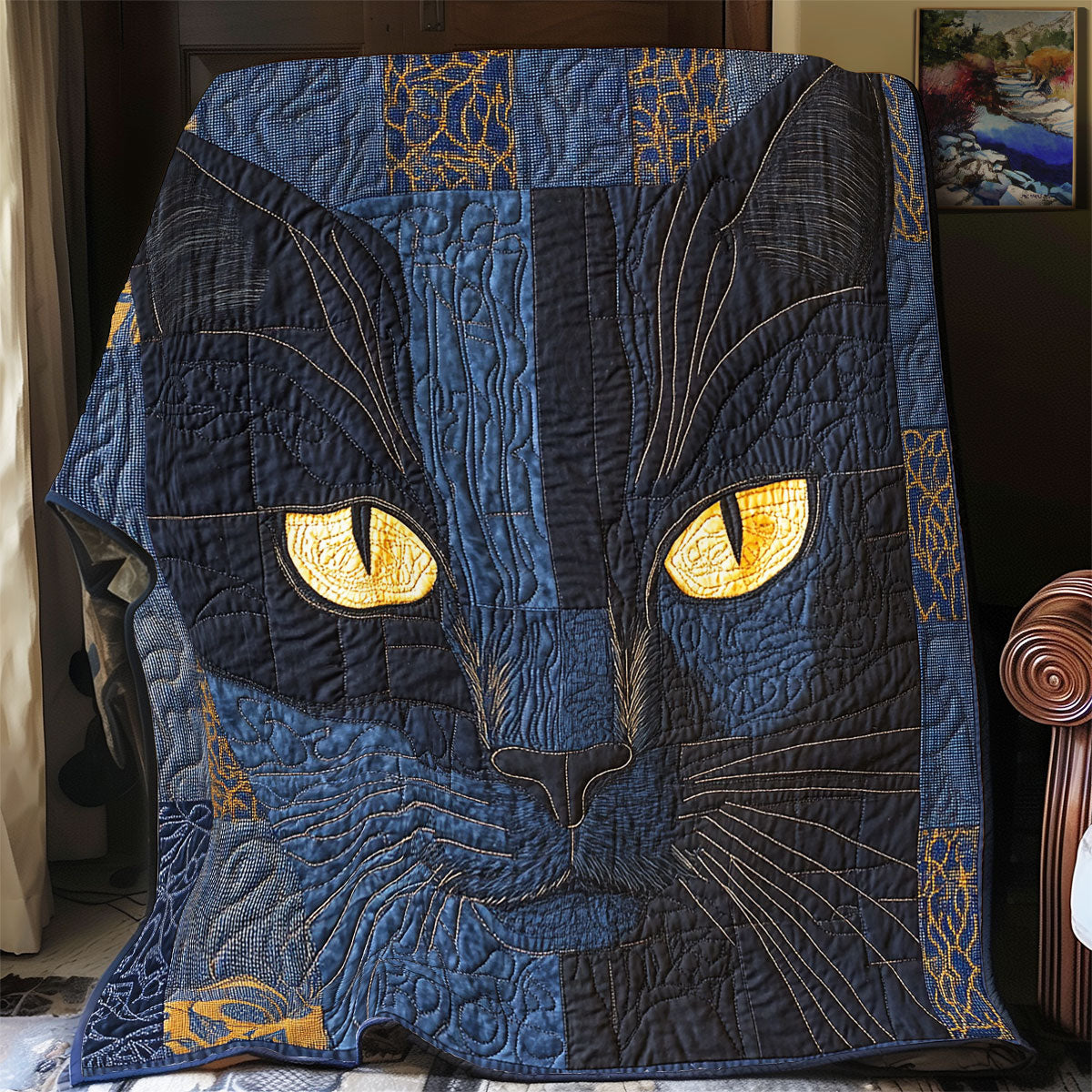 Black Cat WU3112016CL Quilt Blanket