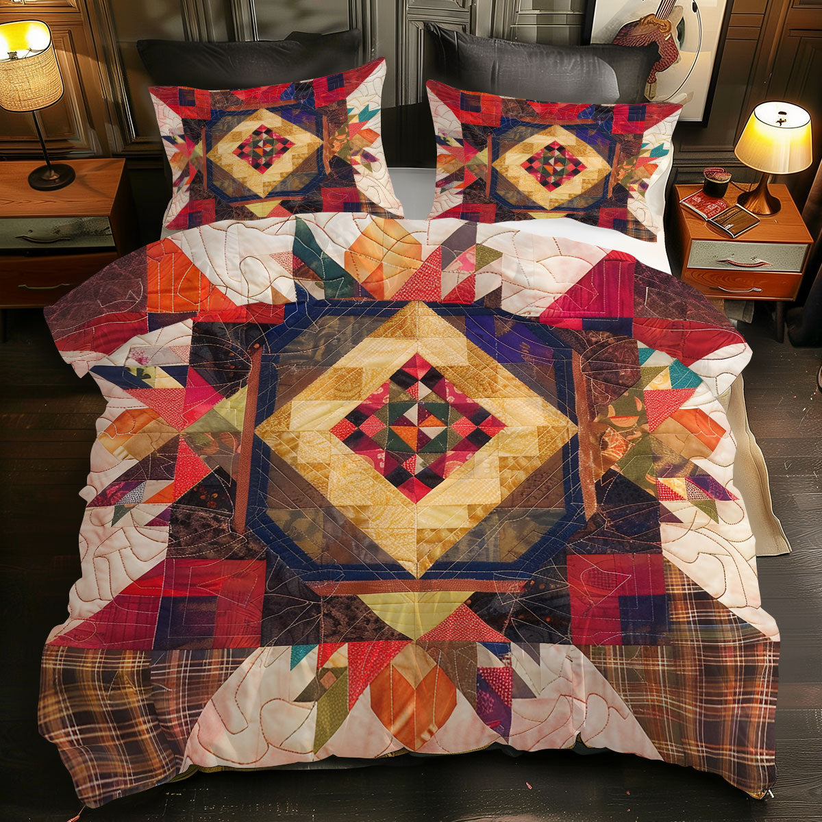 Native American XR1705004CL Quilted Bedding Set