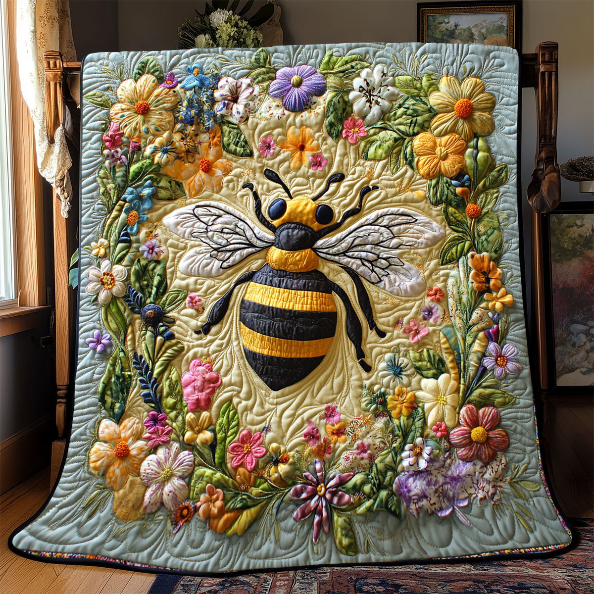 Mystic Bee WX2003022CL Quilt Blanket
