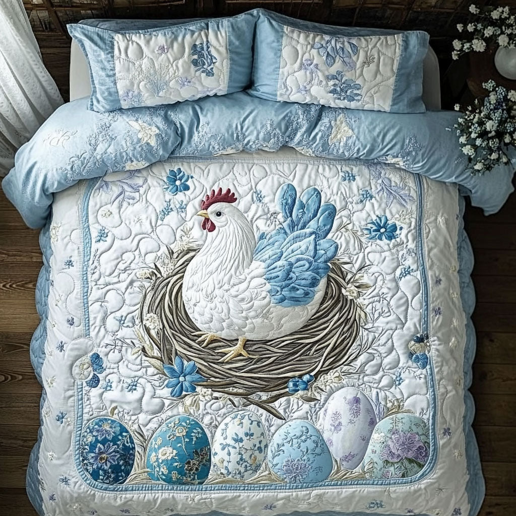 Mystic Chicken WX0803179CL Quilted Bedding Set
